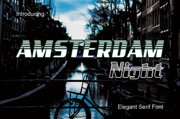 Amsterdam Night: A Display Font That Sets the Editorial Tone
