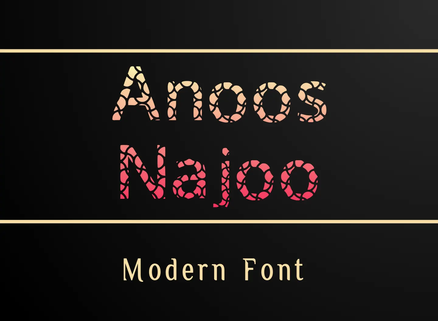 Anoos Najoo: A Playful Display Font That Makes Your Brand Instantly Memorable