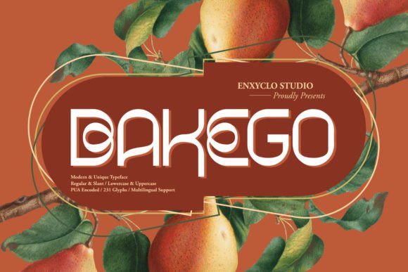 Bakego: A Display Font That Elevates Digital Branding