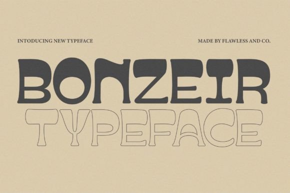 Bonzeir: A Bold Display Font for Web Designers