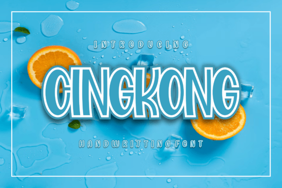Cingkong Display Font for Handmade Labels & Printables