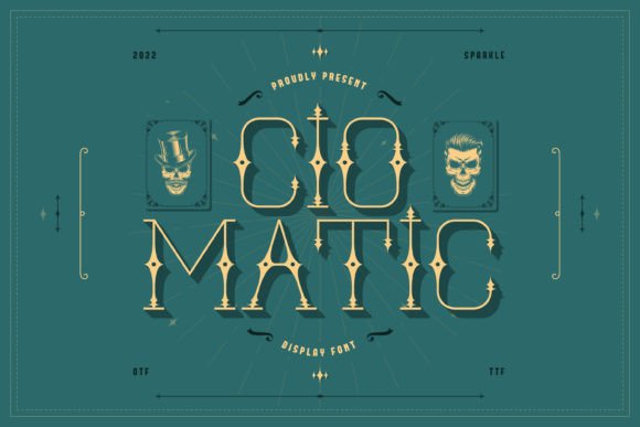 Ciomatic: A Vintage Western Display Font That Stands Out—Not Just in Style
