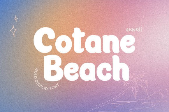Cotane Beach Font: Your Go-To Display Typeface for Handmade Charm