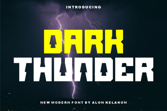 Dark Thunder: A Bold Display Font for Modern Web Design