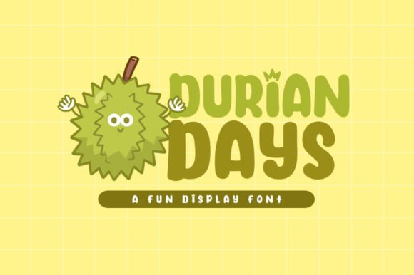 Durian Days: A Playful Display Font for Editorial Charm