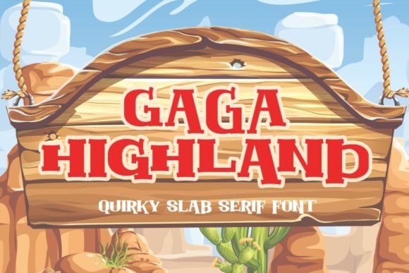 Gaga Highland: A Playful Display Font That Lifts Your Web Design