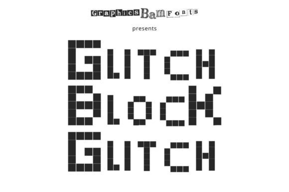 Glitch Block: A Display Font with Retro Edge for Editorial Design