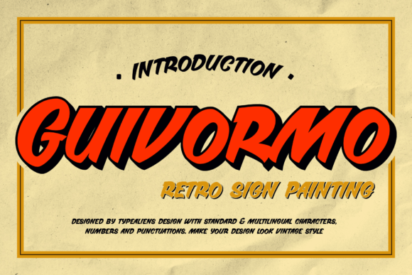 Guivormo: A Retro Display Font That Commands Attention