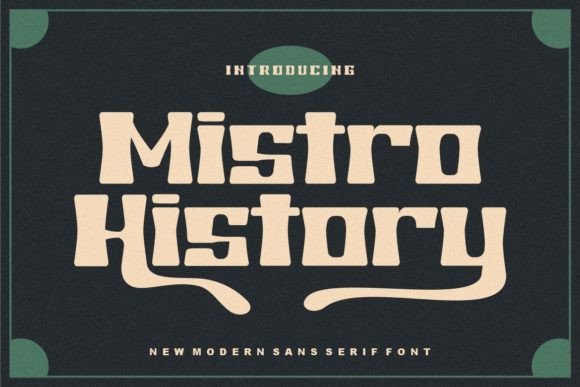 Mistro History: A Bold Display Font for Handmade Charm