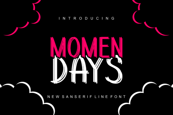Momendays: A Modern Display Font for Digital Branding