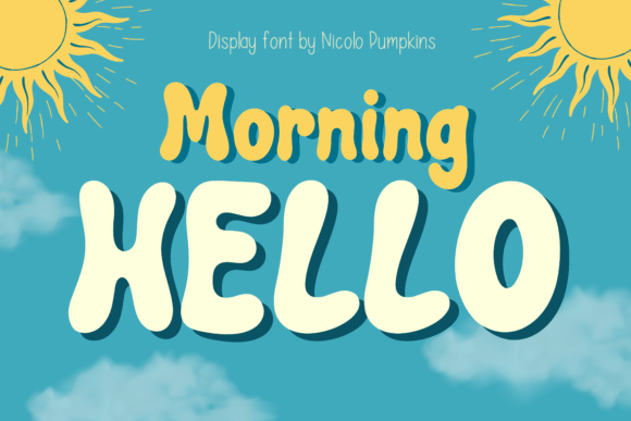 Morning Hello: A Groovy Display Font That Makes Your Brand Instantly Memorable