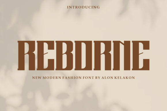 Reborne: A Modern Display Font for Digital Brand Identity