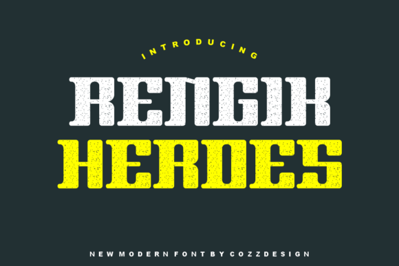Rengik Heroes: A Display Font That Makes Your Headlines Unmissable