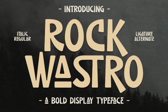 Rock Wastro: A Display Font That Elevates Digital Brand Identity