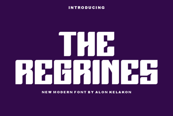 The Regrines: A Modern Display Font for Editorial Impact
