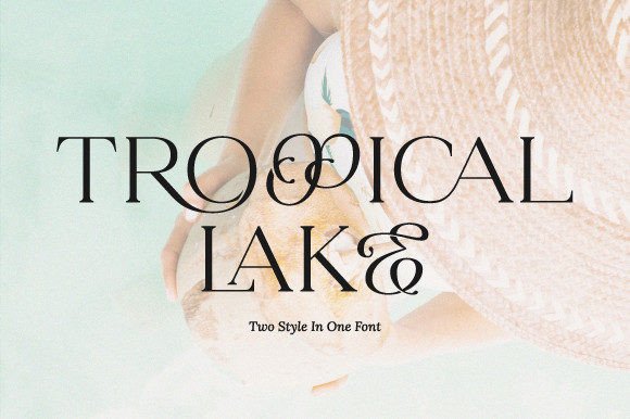 Tropical Lake: A Display Font That Feels Like Sunlight on Water