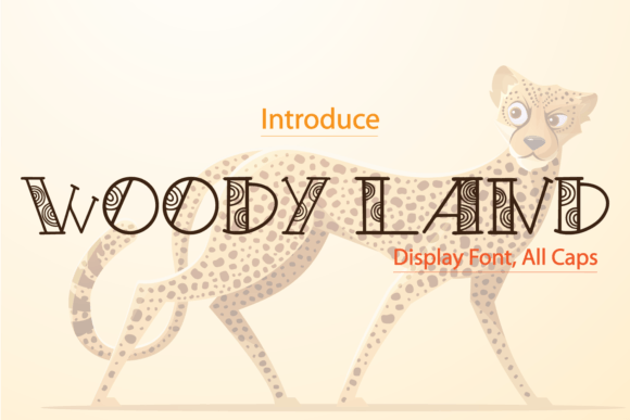 Woody Land: A Charming All-Caps Display Font for Warm, Human Branding